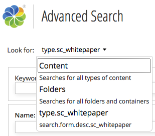 Search by Type